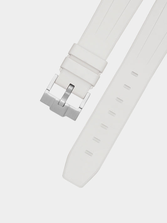 Luxury FKM Rubber Strap for Rolex Submariner 40mm - WHITE