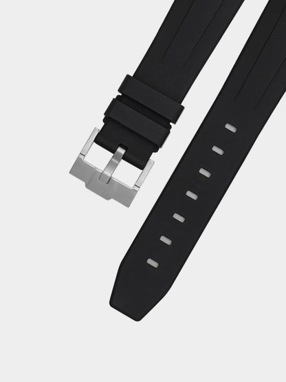 Luxury FKM Rubber Strap for Rolex Submariner 40mm - BLACK
