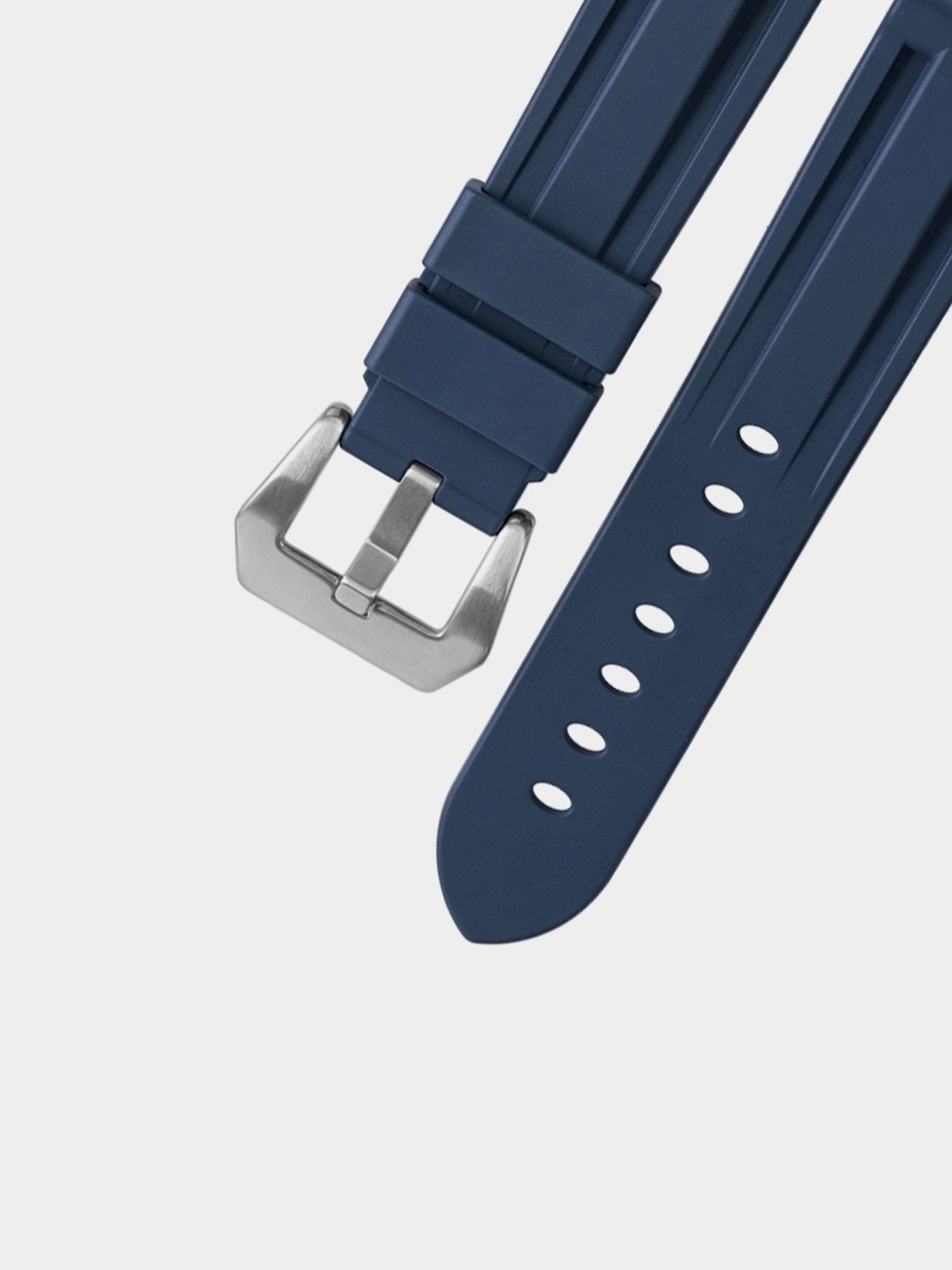 Luxury FKM Rubber Strap for Panerai Luminor & Submersible 40mm & 42mm - BLUE - Zolo Straps