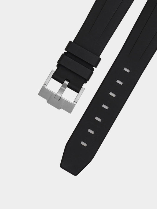 Luxury FKM Rubber Strap for Rolex Submariner 40mm - BLACK - Zolo Straps