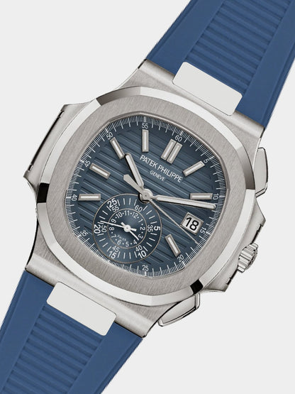 Premium Rubber Strap for Patek Philippe Nautilus - BLUE - Zolo Straps